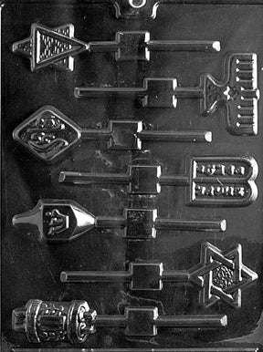 Jewish Lolly Assortment Chocolate Mold - LPR007