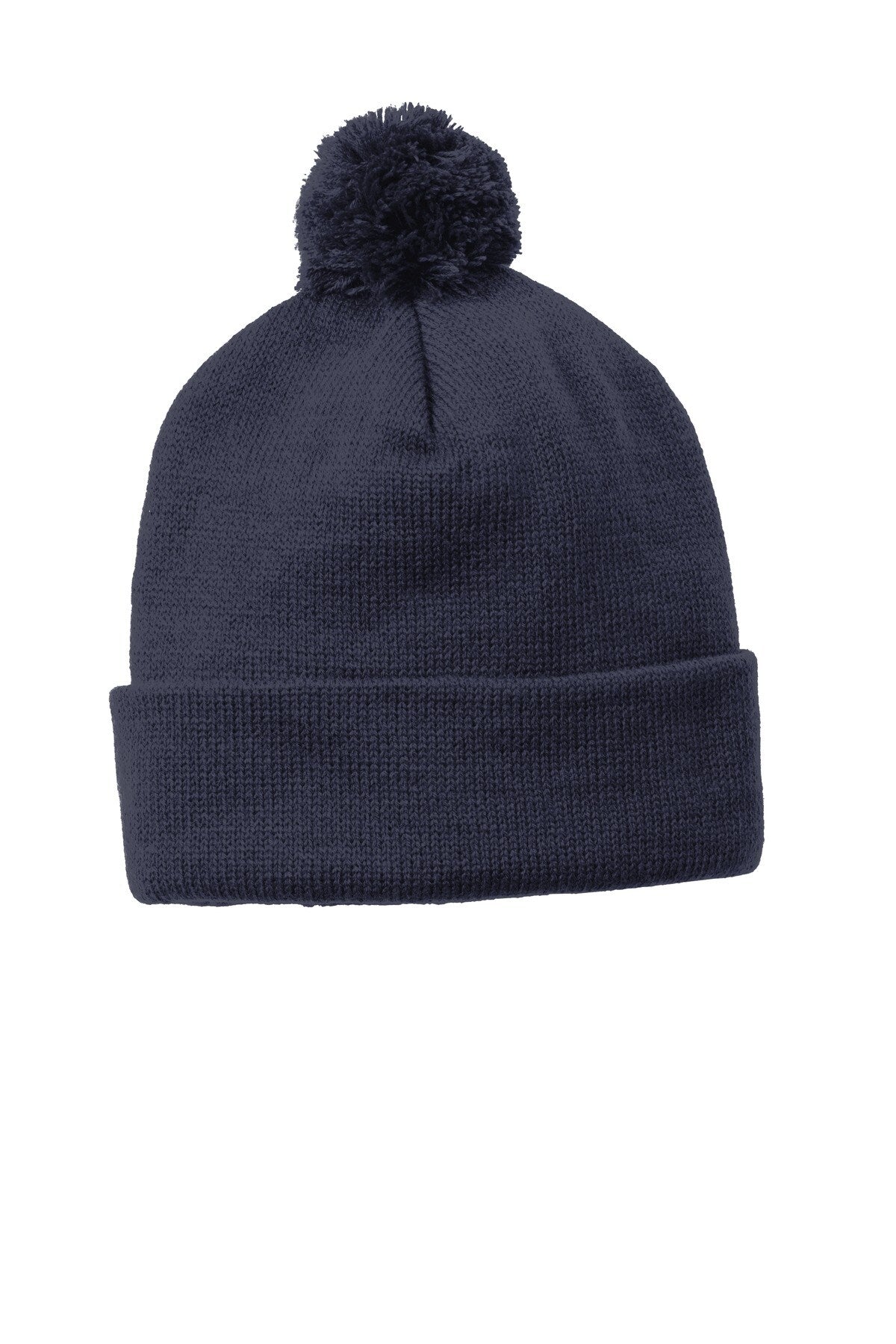 Sport-Tek ® Solid Pom Pom Beanie