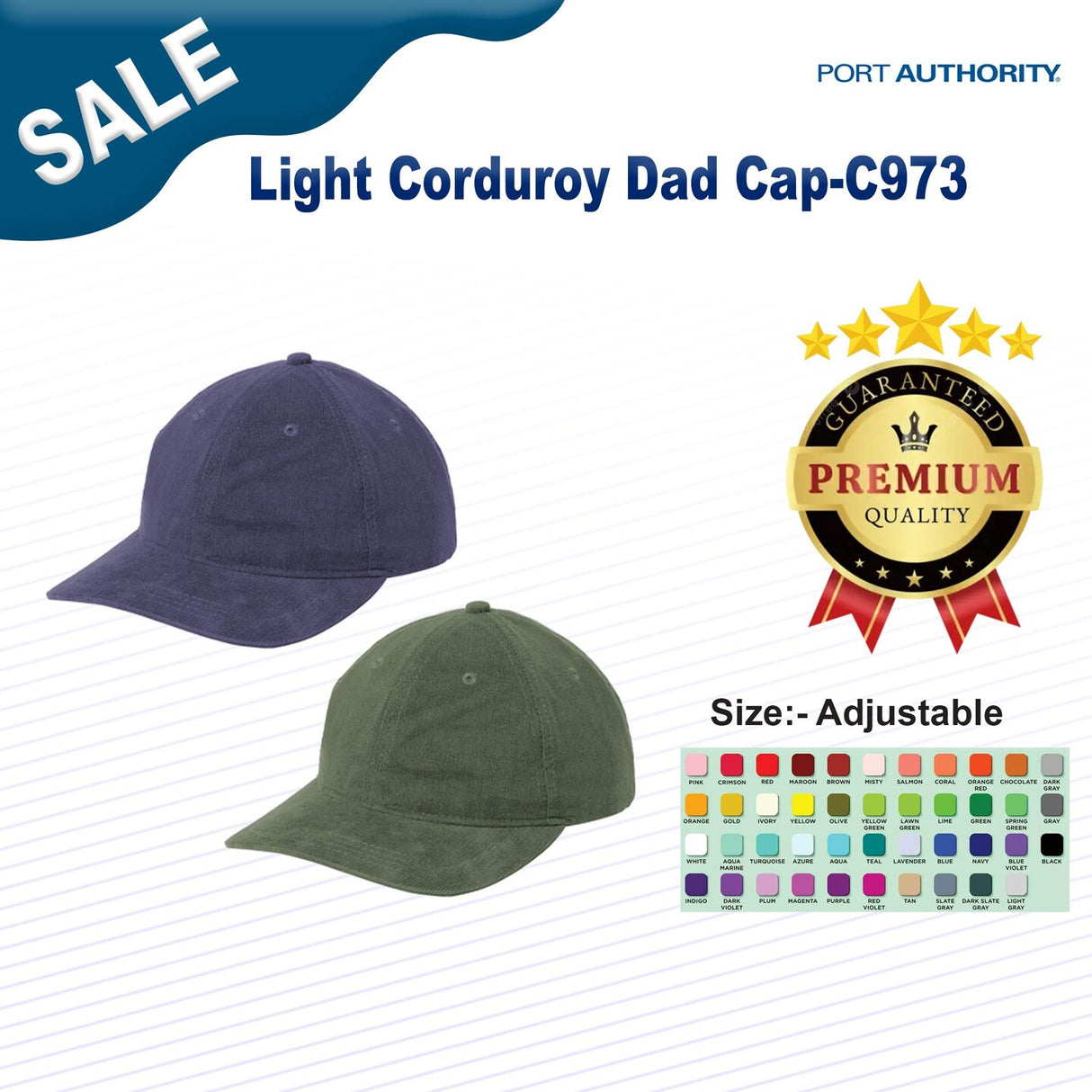 Port Authority® Light Corduroy Dad Cap
