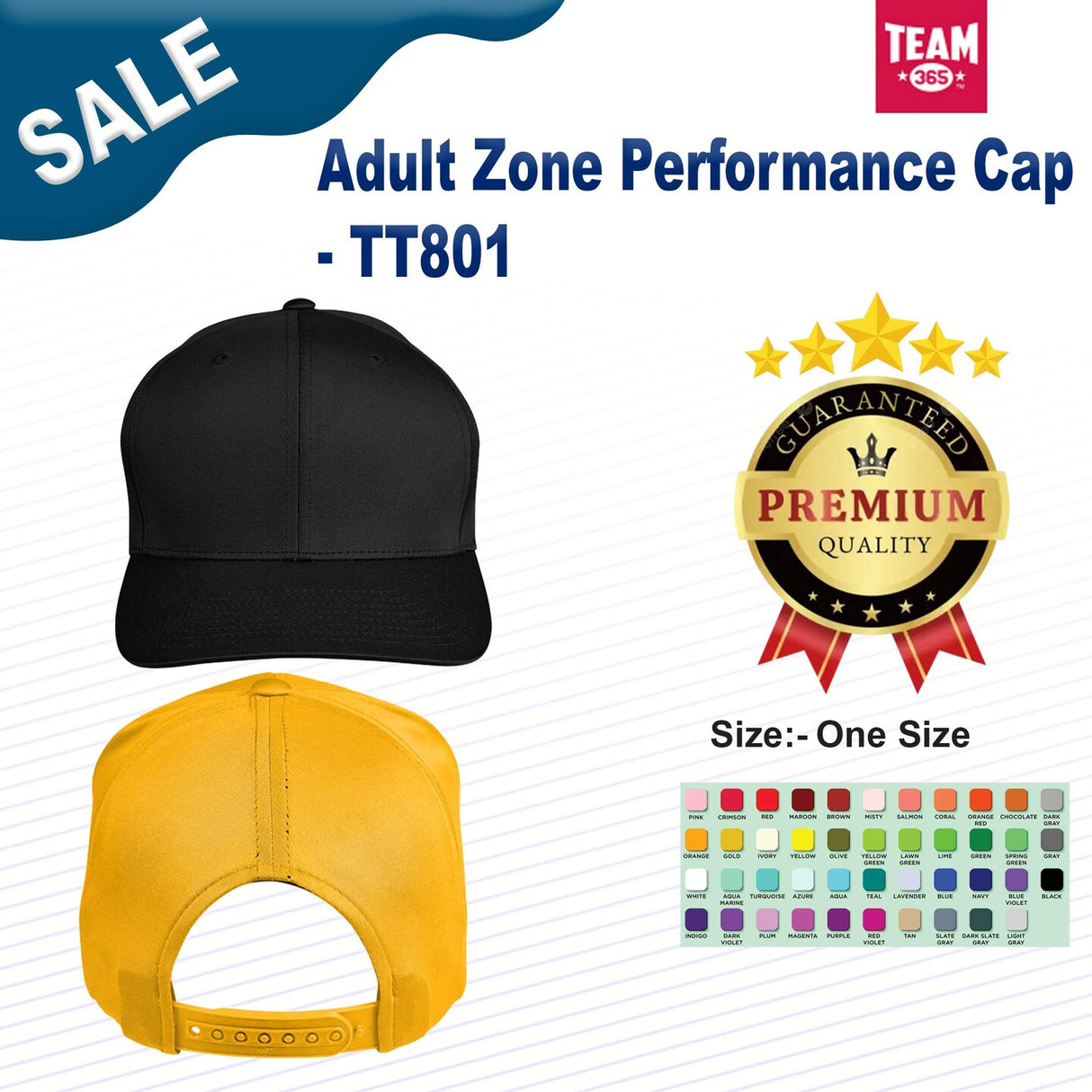 Team 365® Adult Zone Performance Cap
