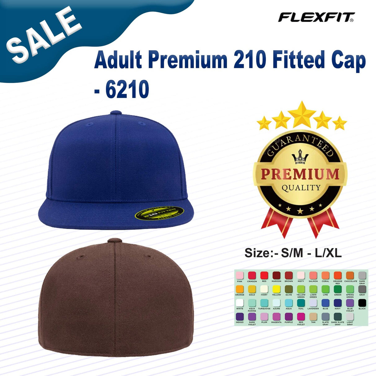 Flexfit® Adult Premium 210 Fitted Cap
