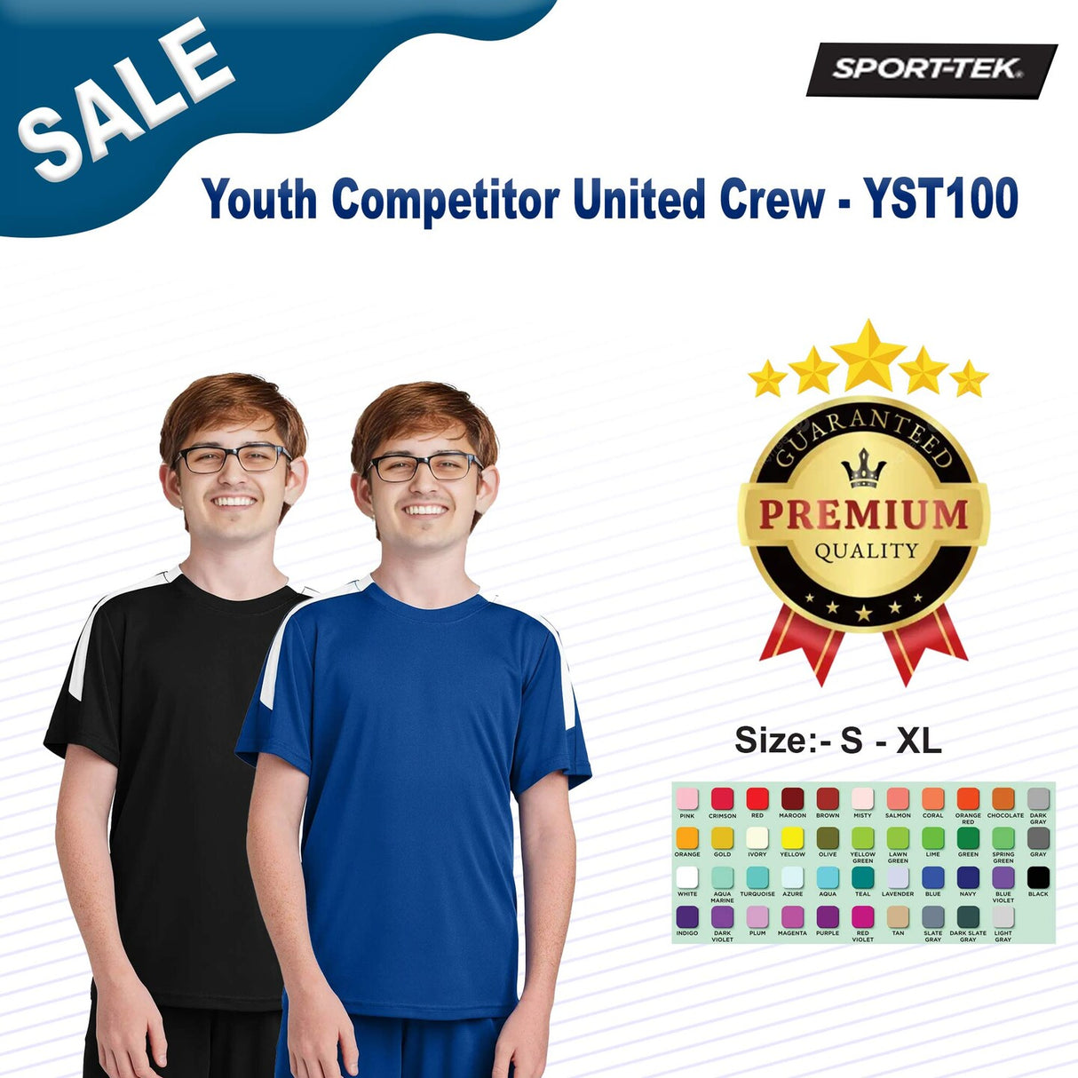 Sport-Tek® Youth Competitor United Crew