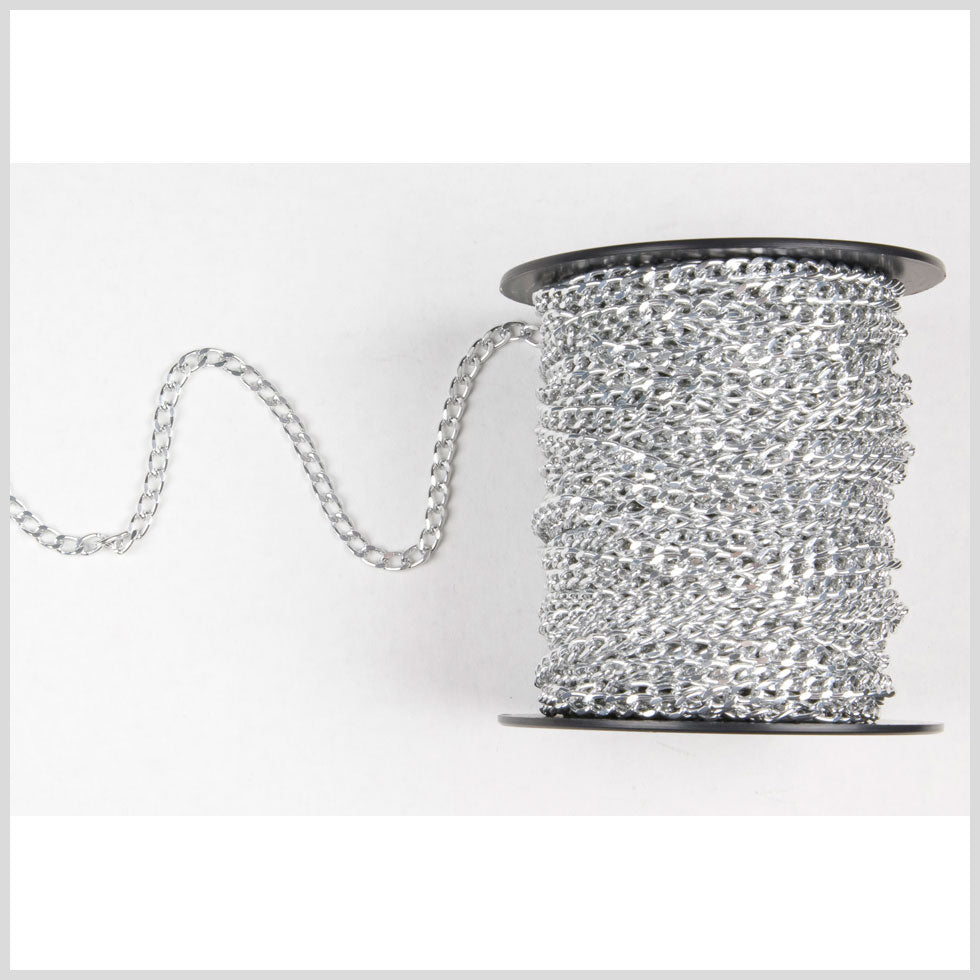 3/16" Silver Aluminum Metal Chain