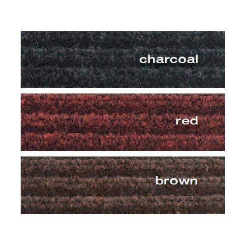 Needle Rib Carpet Mat, Red 3 Feet x 10 Feet