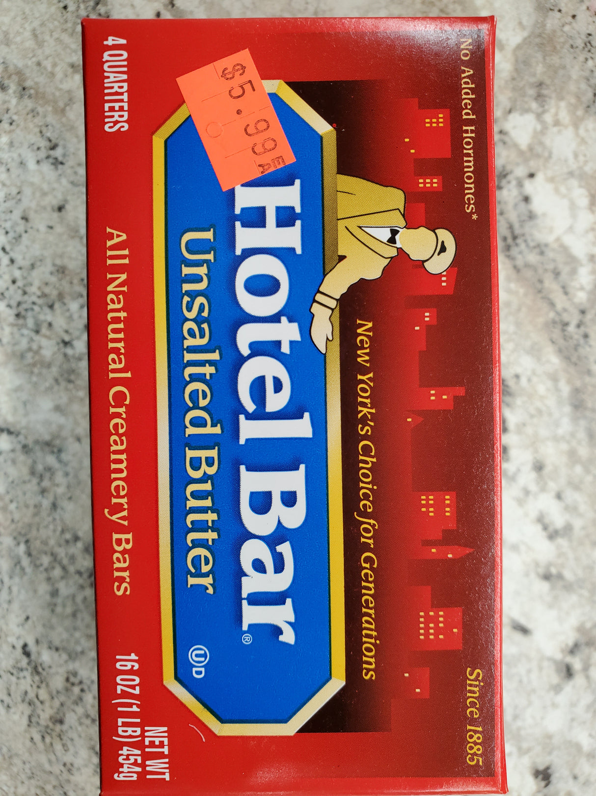 Hotel Bar Unsalted Butter
