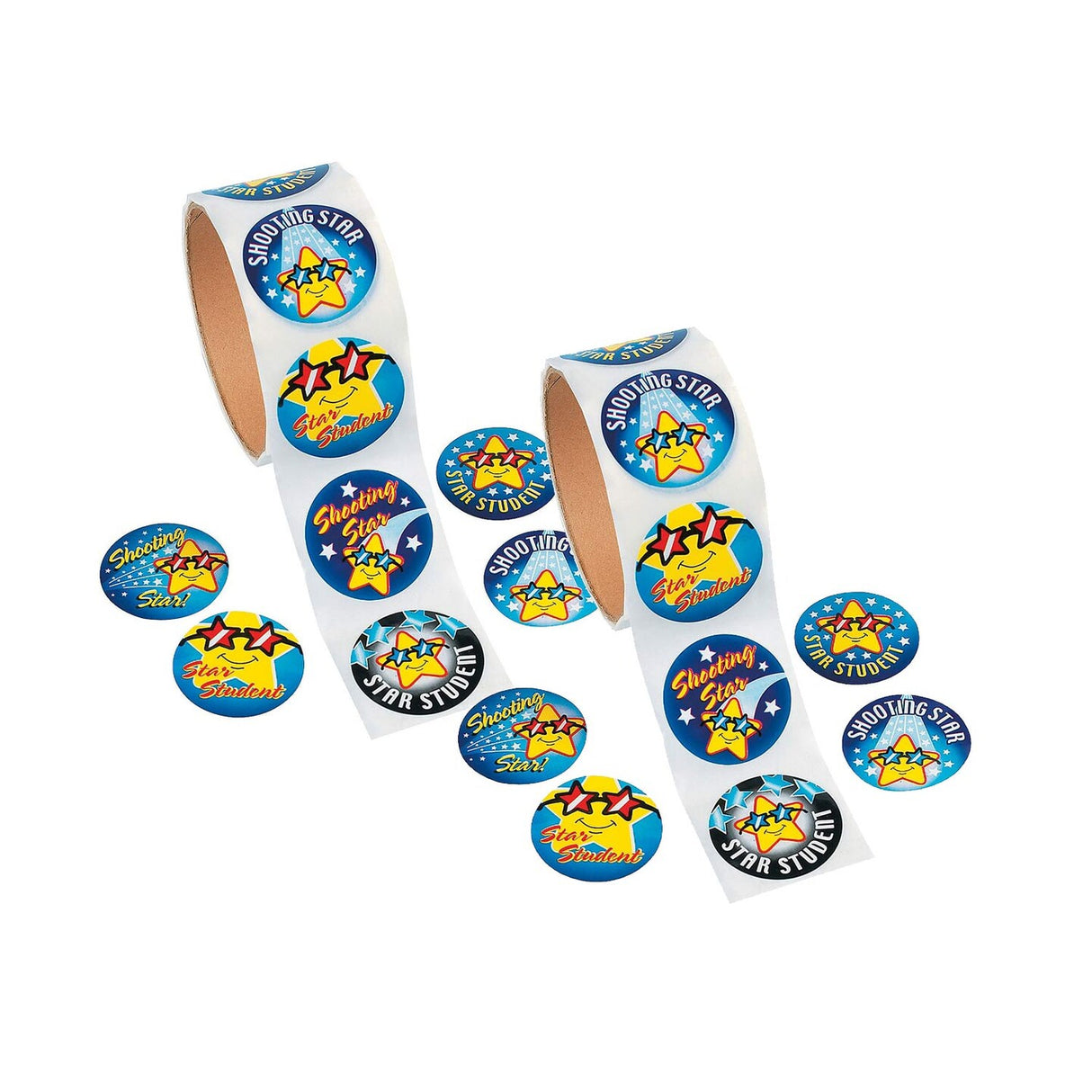 1 1/2" Star Student Sticker Roll 100 Pieces