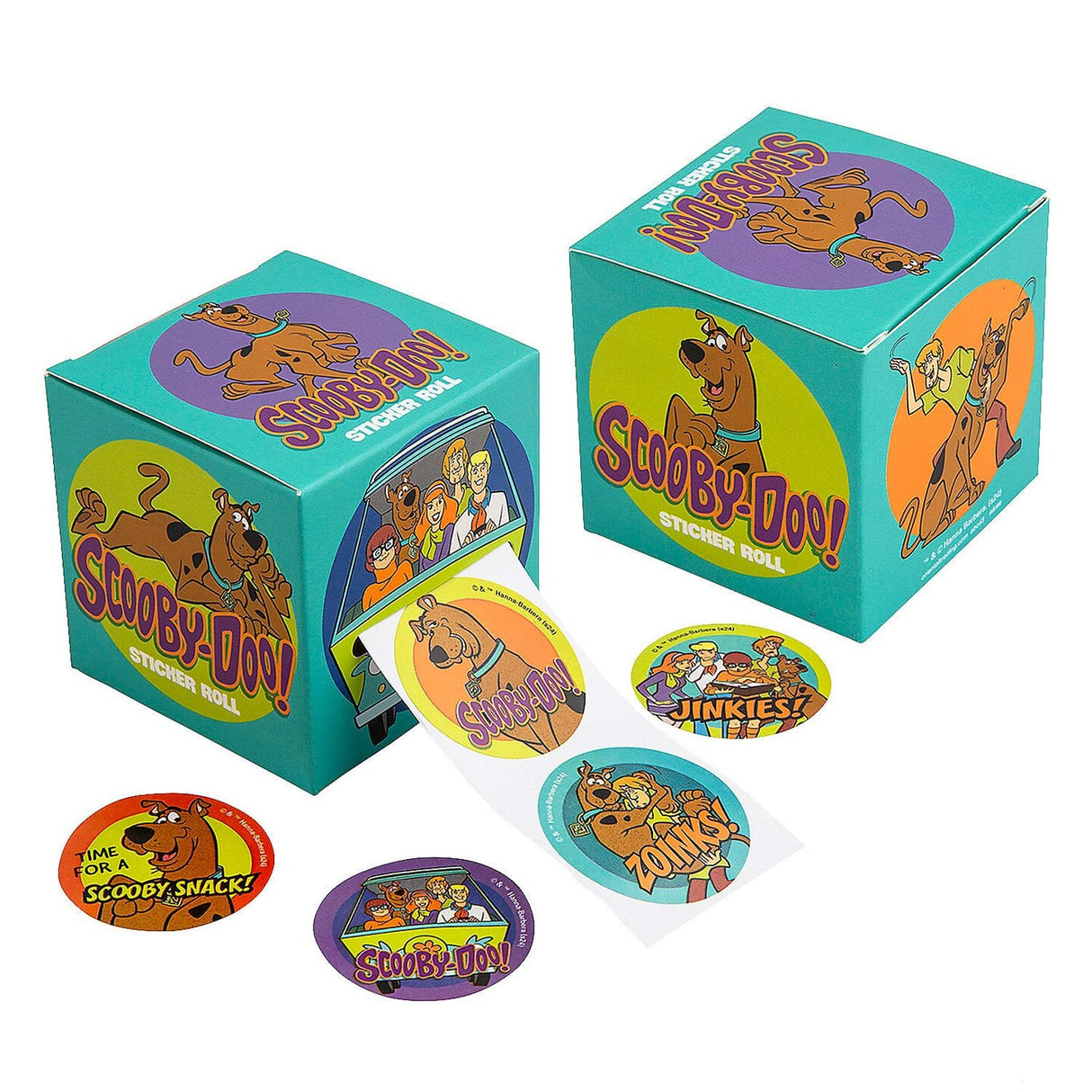 Scooby Doo Sticker Roll with Dispenser 100 Pieces