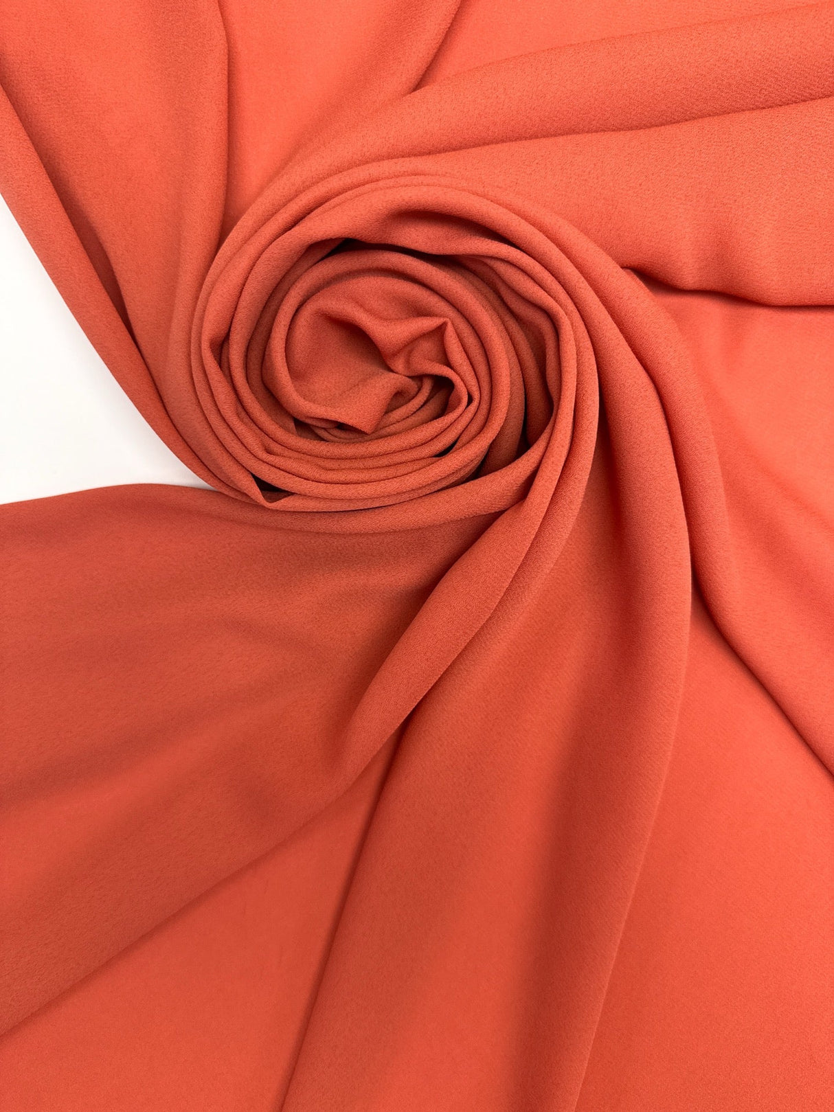 Orange Polyester Crepe