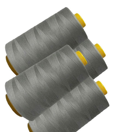 Light Gray Polyester Sewing Thread 6000 Yards Durable for Machine, Serger, Quilting & Crafts