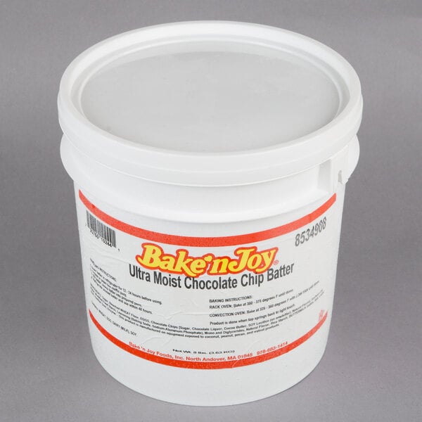 Bake'n Joy Ultra Moist 8 lb. Scoop and Bake Chocolate Chip Batter - 2/Case