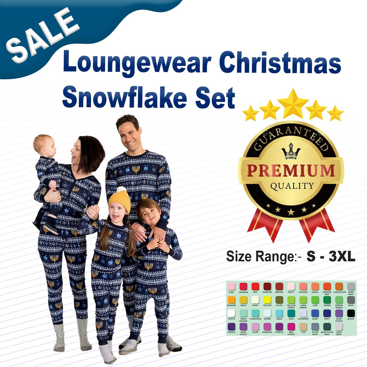 Loungewear Christmas Snowflake Set