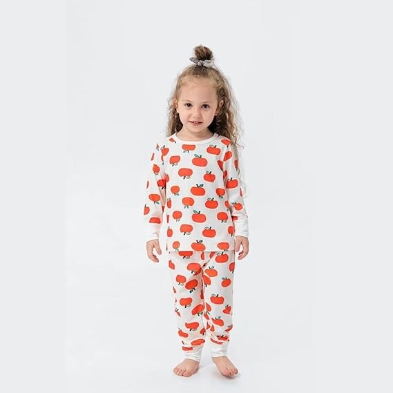Pumpkin Printed Christmas Pajamas Outfits
