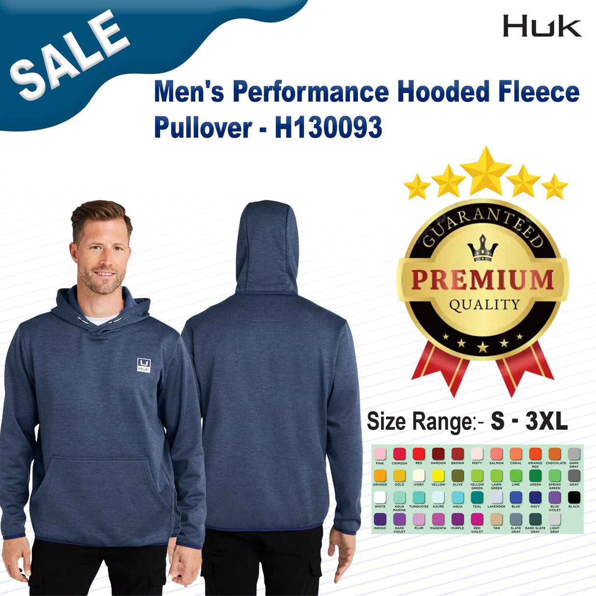 HUK® Men's Performance Hooded Fleece Pullover