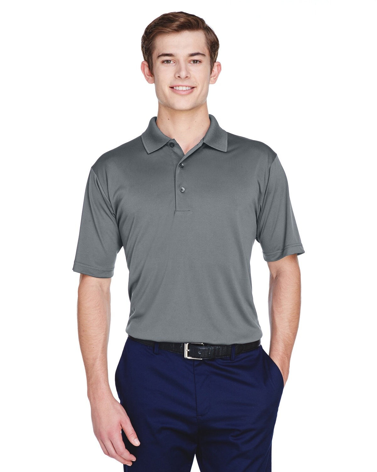 UltraClub® Men's Cool & Dry 8-Star Elite Performance Interlock Polo