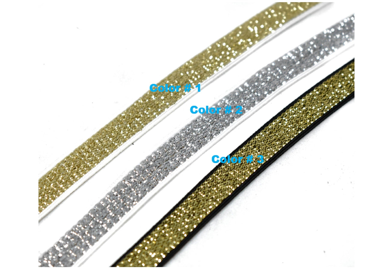 Metallic Elastic Trim 0.38"