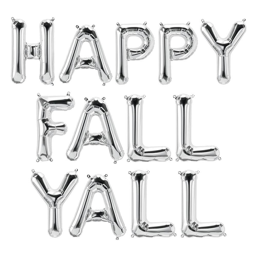 Foil Balloon Happy Fall Yall Letters Kit