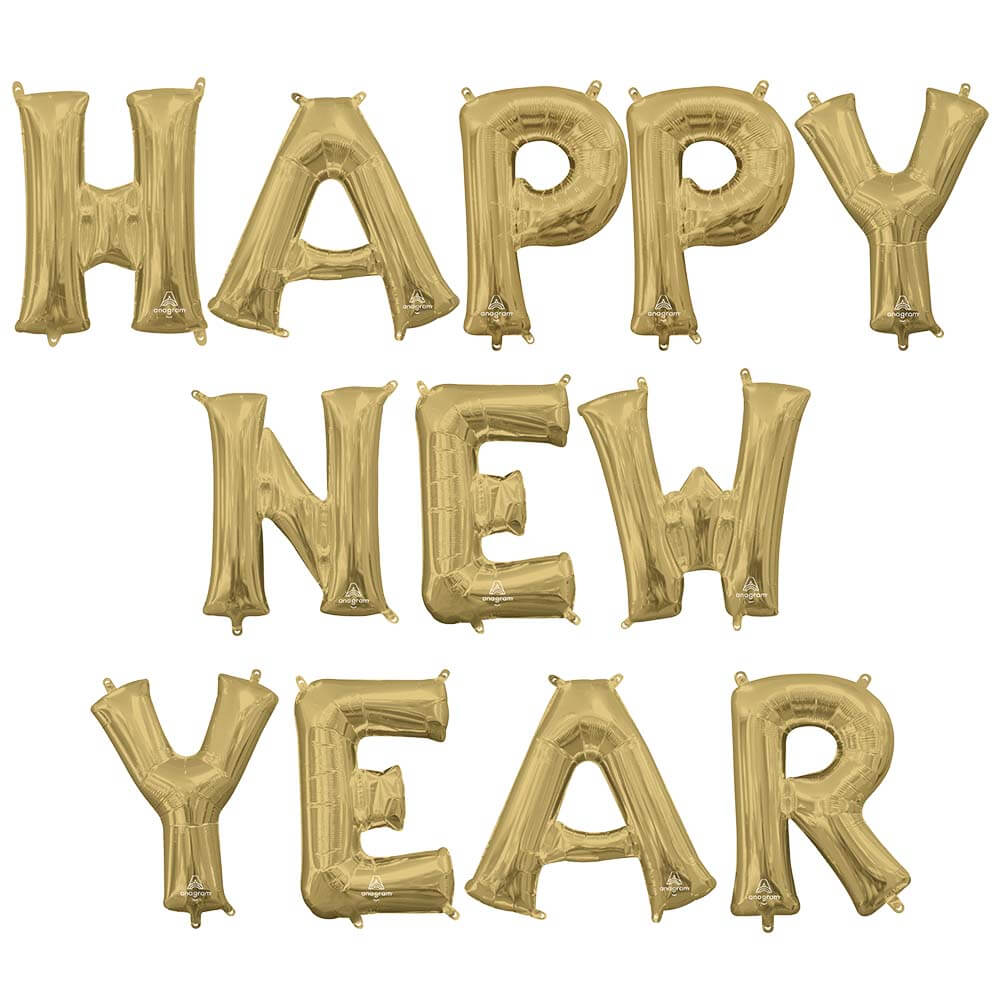 Foil Balloon Happy New Year Letters Kit