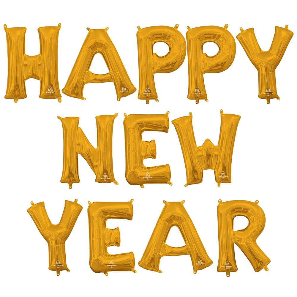 Foil Balloon Happy New Year Letters Kit