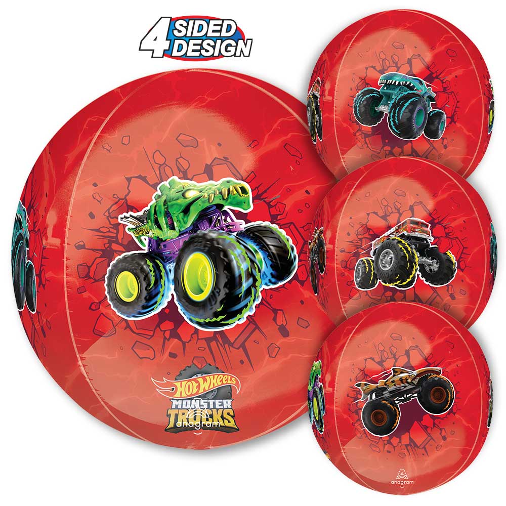 Hot Wheels Monster Trucks Orbz Foil Balloon