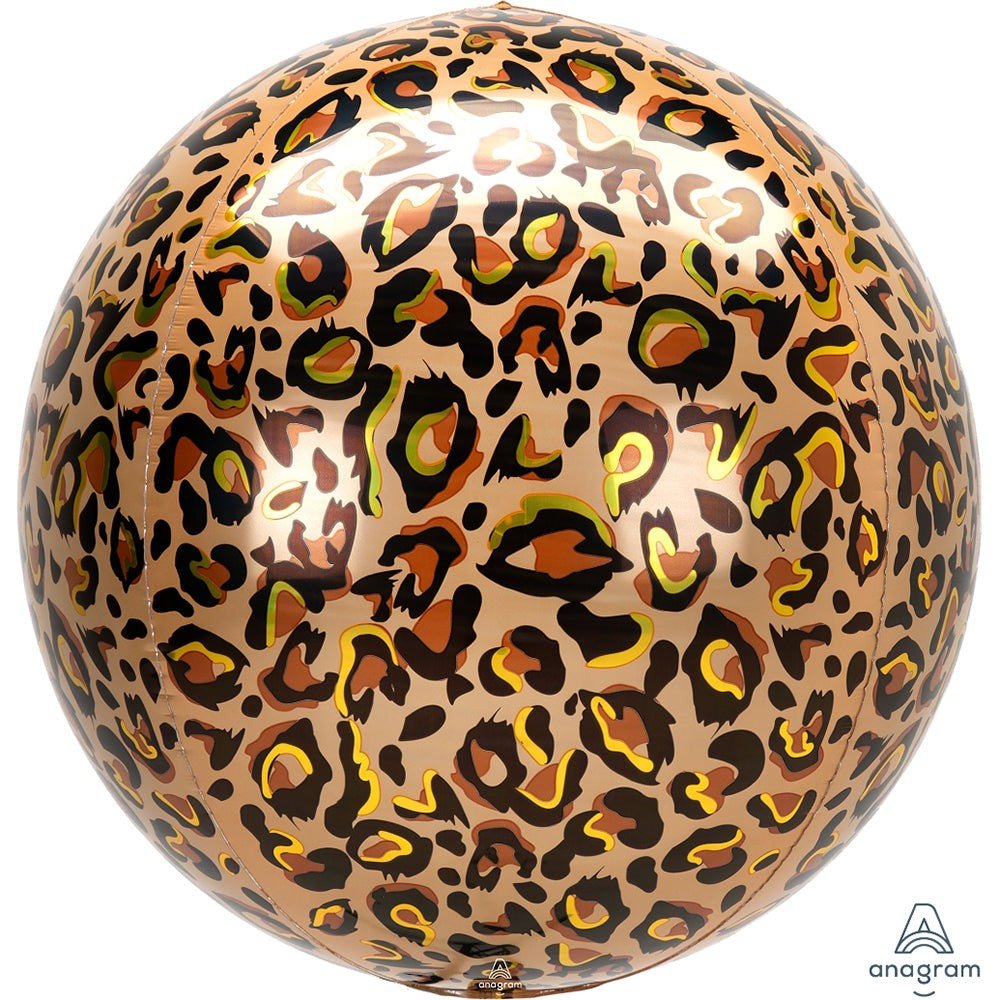 Leopard Print Orbz Foil Balloon