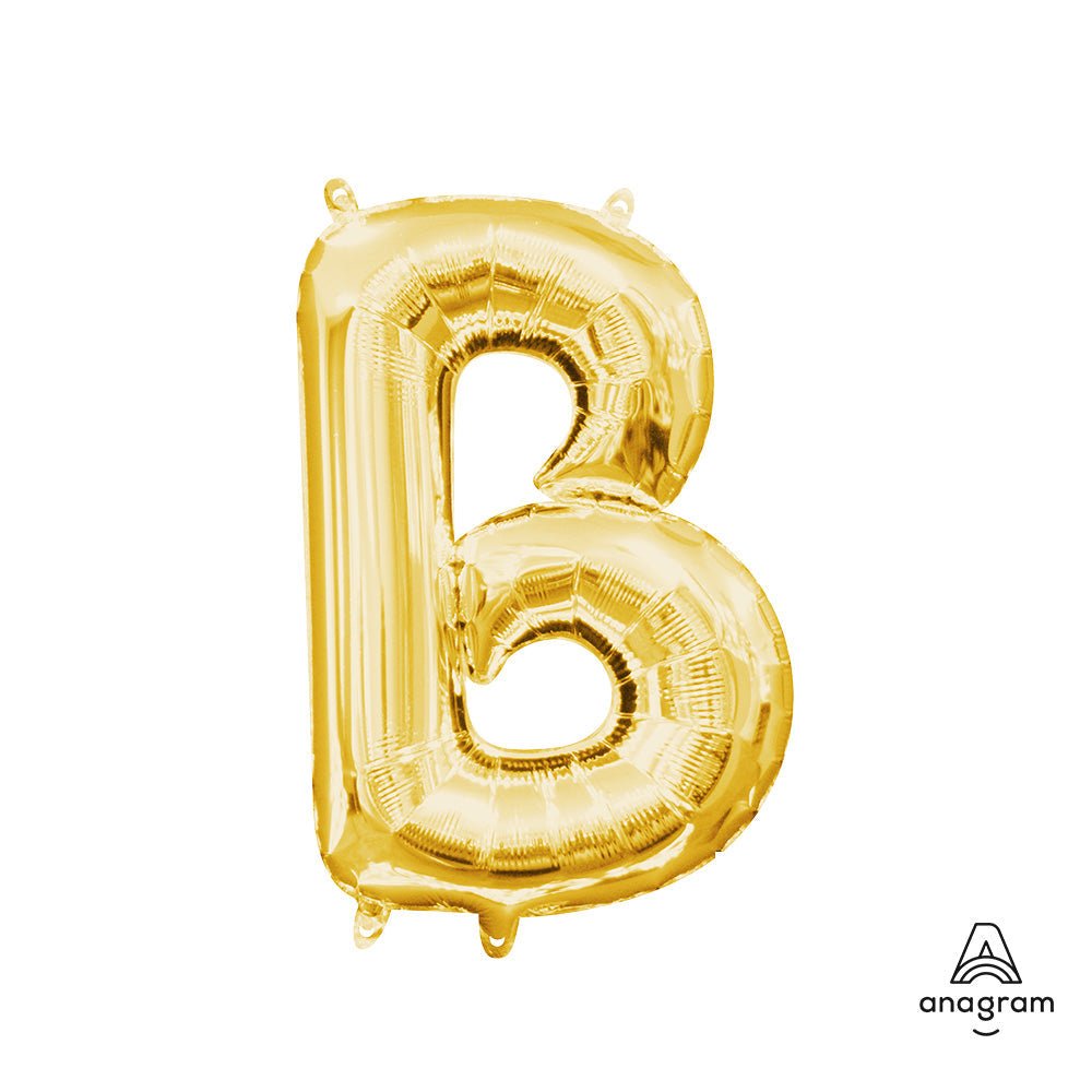 Foil Balloon Letter B Gold 16 Inch