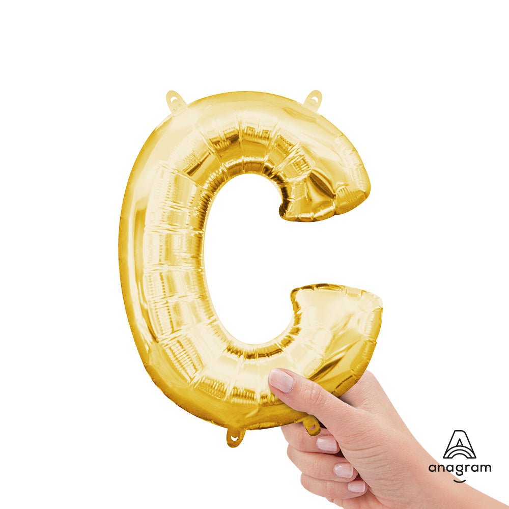 Foil Letter C Gold Balloon