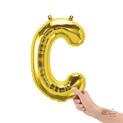 Foil Balloon Letter C Gold