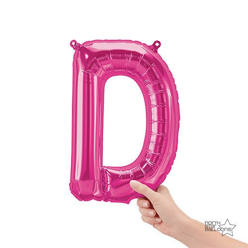 Foil Balloon Letter D Magenta