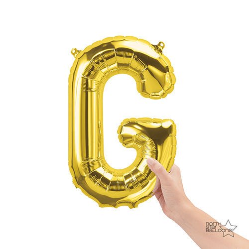 Foil Balloon Letter G Gold Air-Fill Only