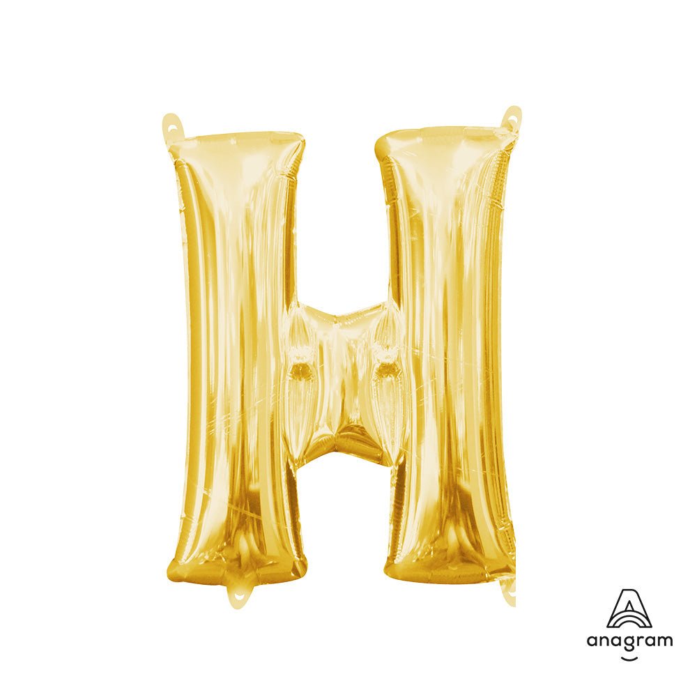 Foil Letter H Gold Balloon