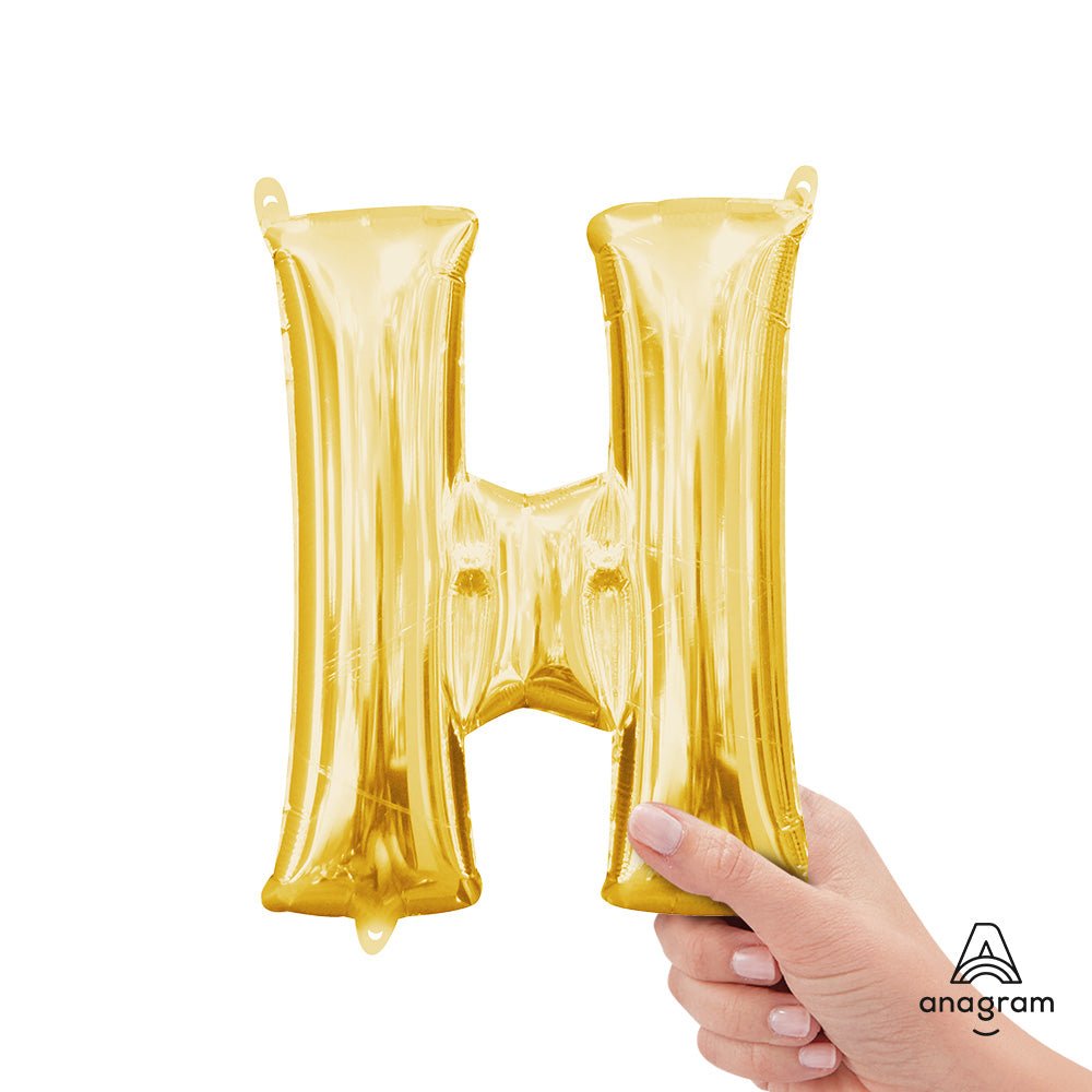 Foil Letter H Gold Balloon