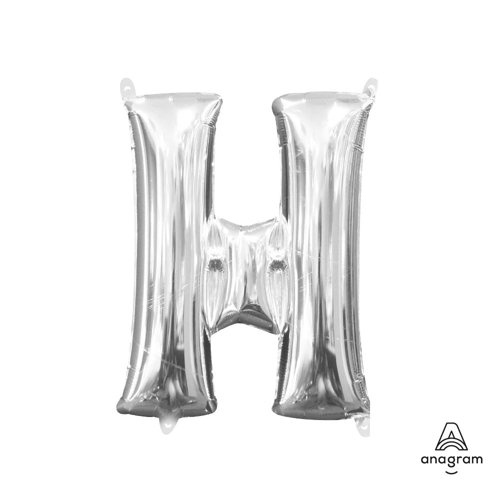 Foil Letter H Silver Balloon