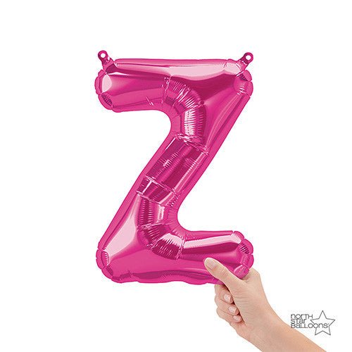 Letter Z Foil Balloon - Magenta