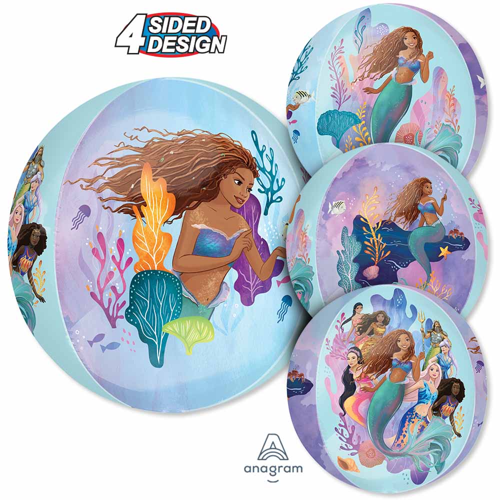 Foil Balloon Little Mermaid Live Action Orbz