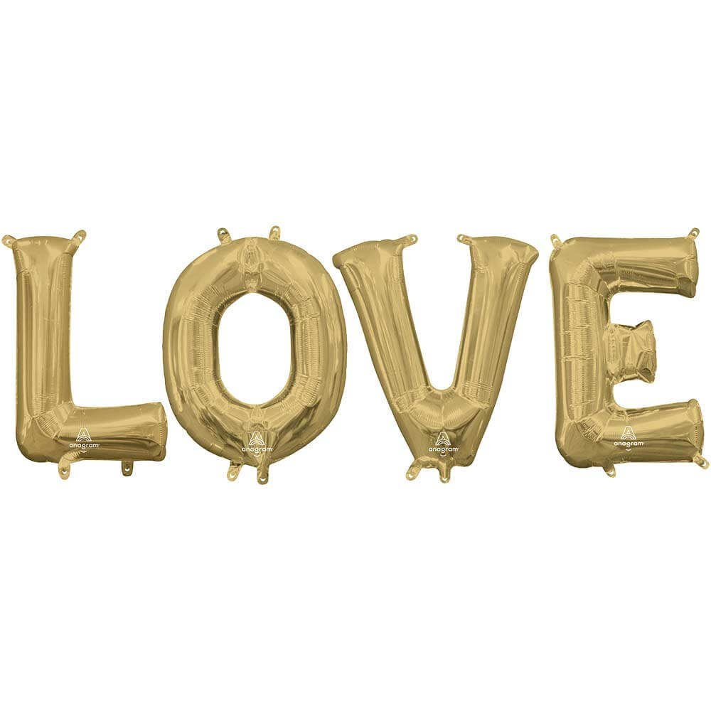 Foil Balloon LOVE Letters Kit