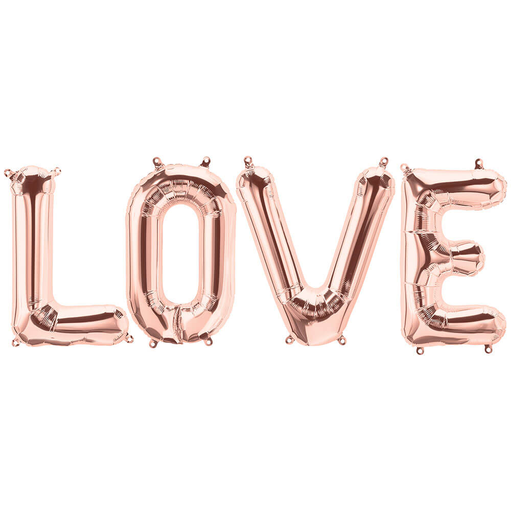 Foil Balloon LOVE Letters Kit