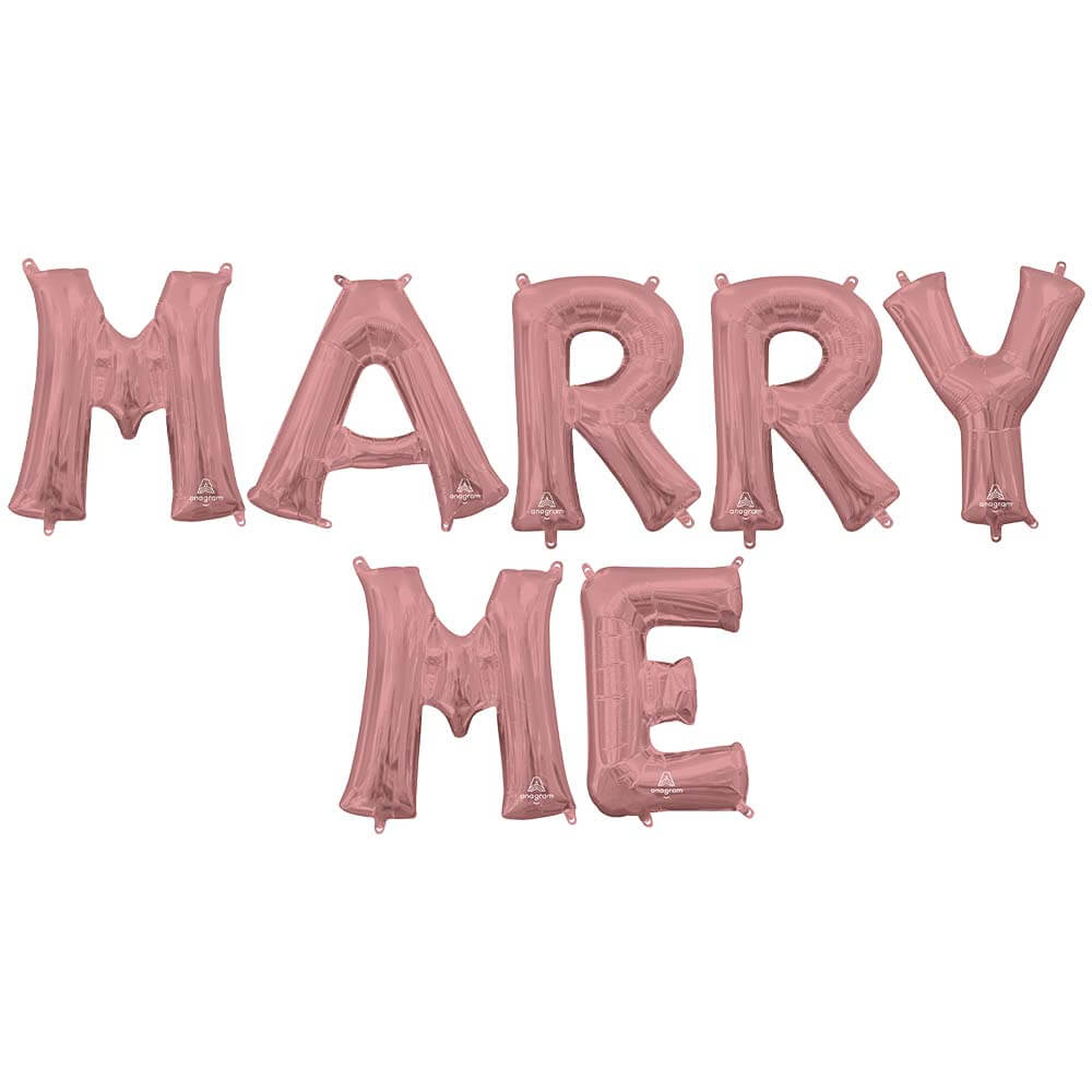 Foil Balloon MARRY ME Letter Kit