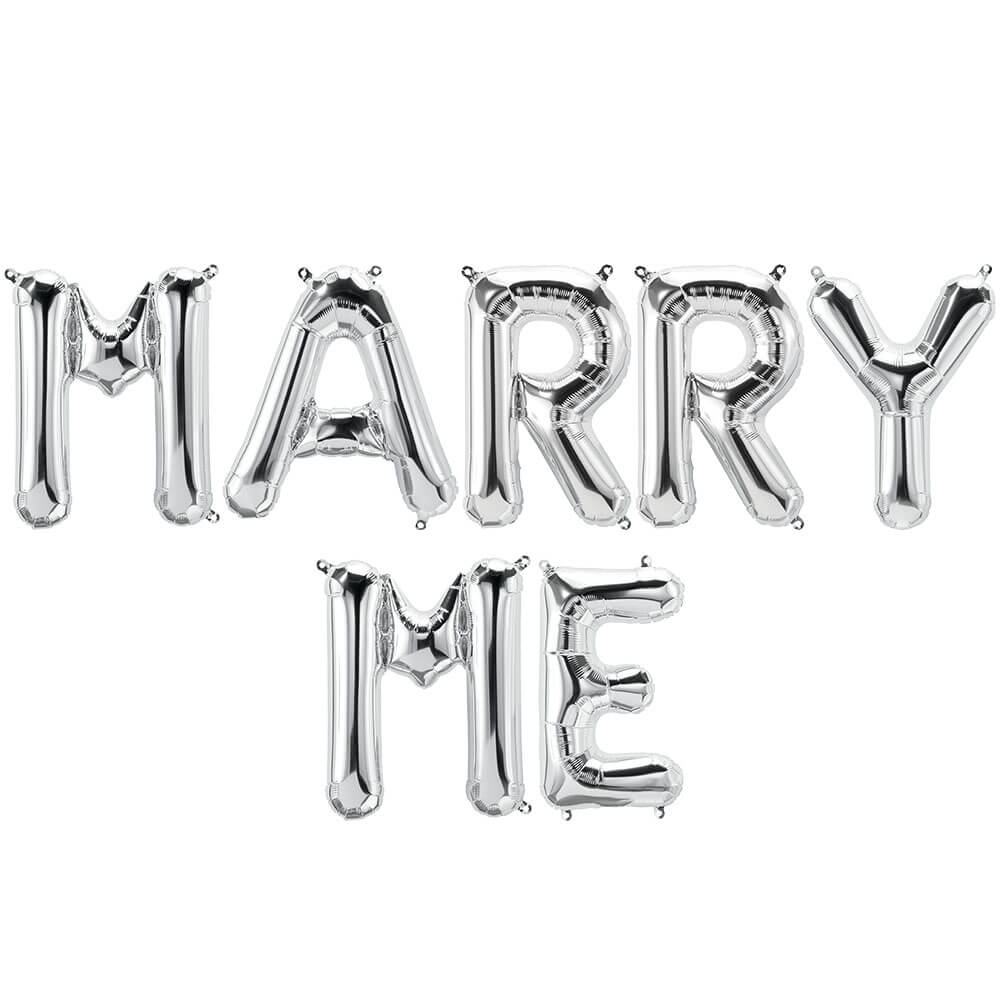 Foil Balloon MARRY ME Letters Kit