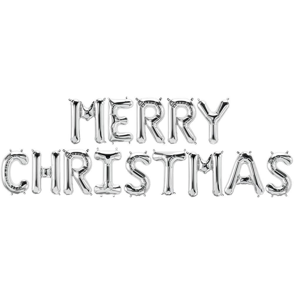 Foil Balloon Merry Christmas Letters Kit