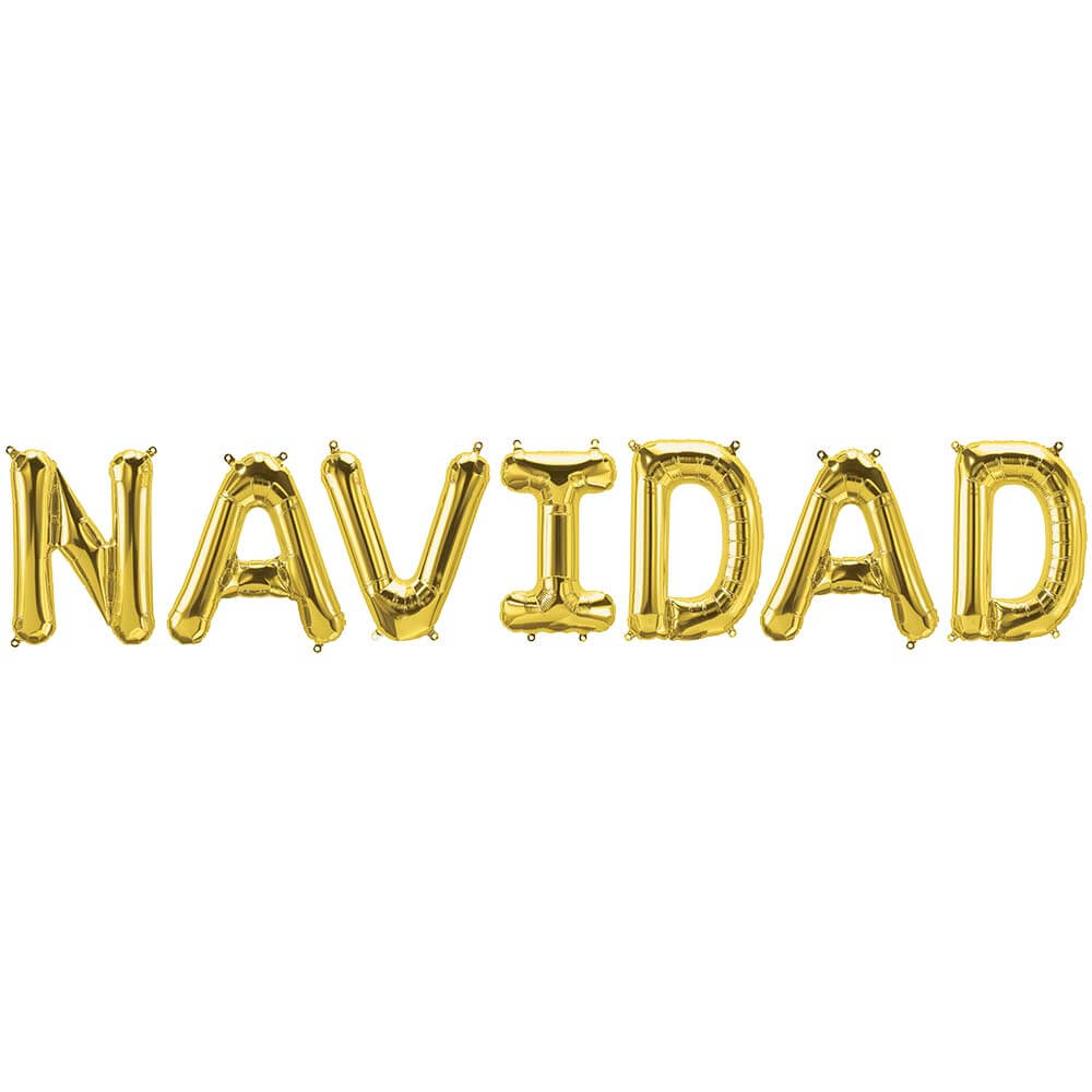 Foil Balloon NAVIDAD Letters Kit