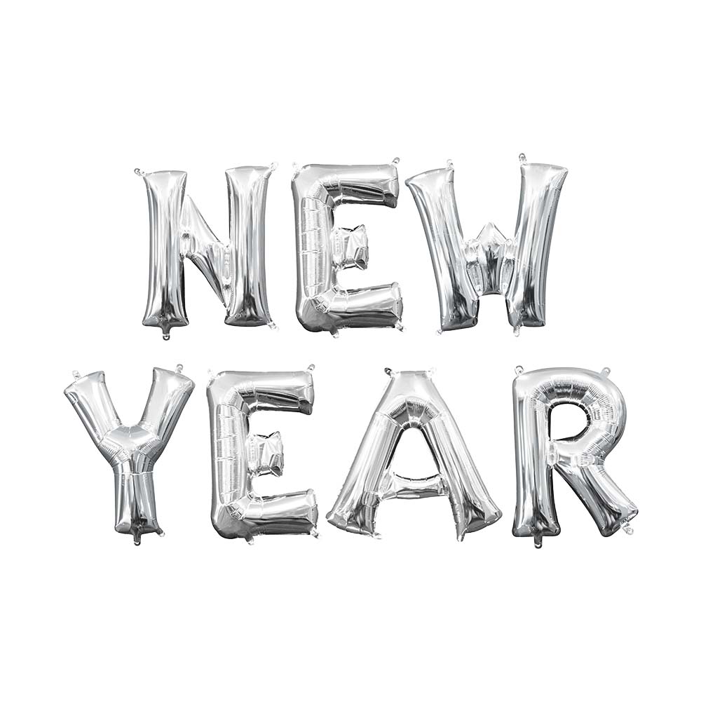 Foil Balloon New Year Letters Kit