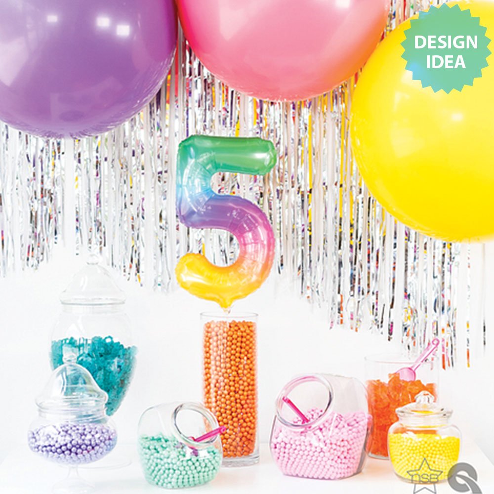Foil Balloon Number 9 Jelli Ombre