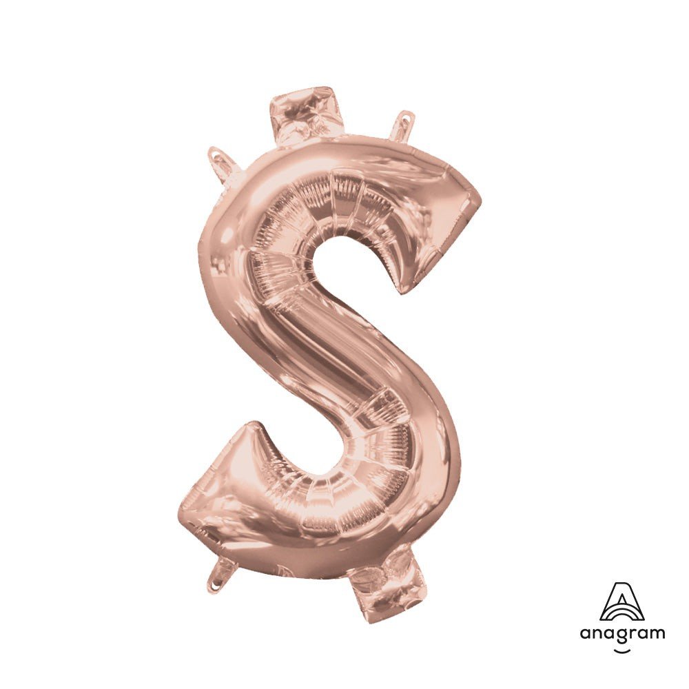 Foil Balloon Rose Gold Symbol $