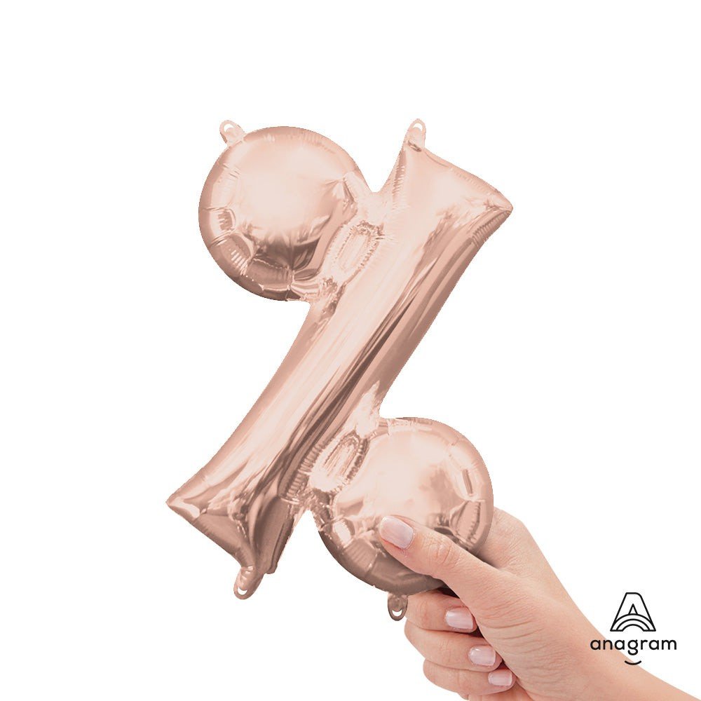 Foil Balloon Symbol % Rose Gold 16 Inch