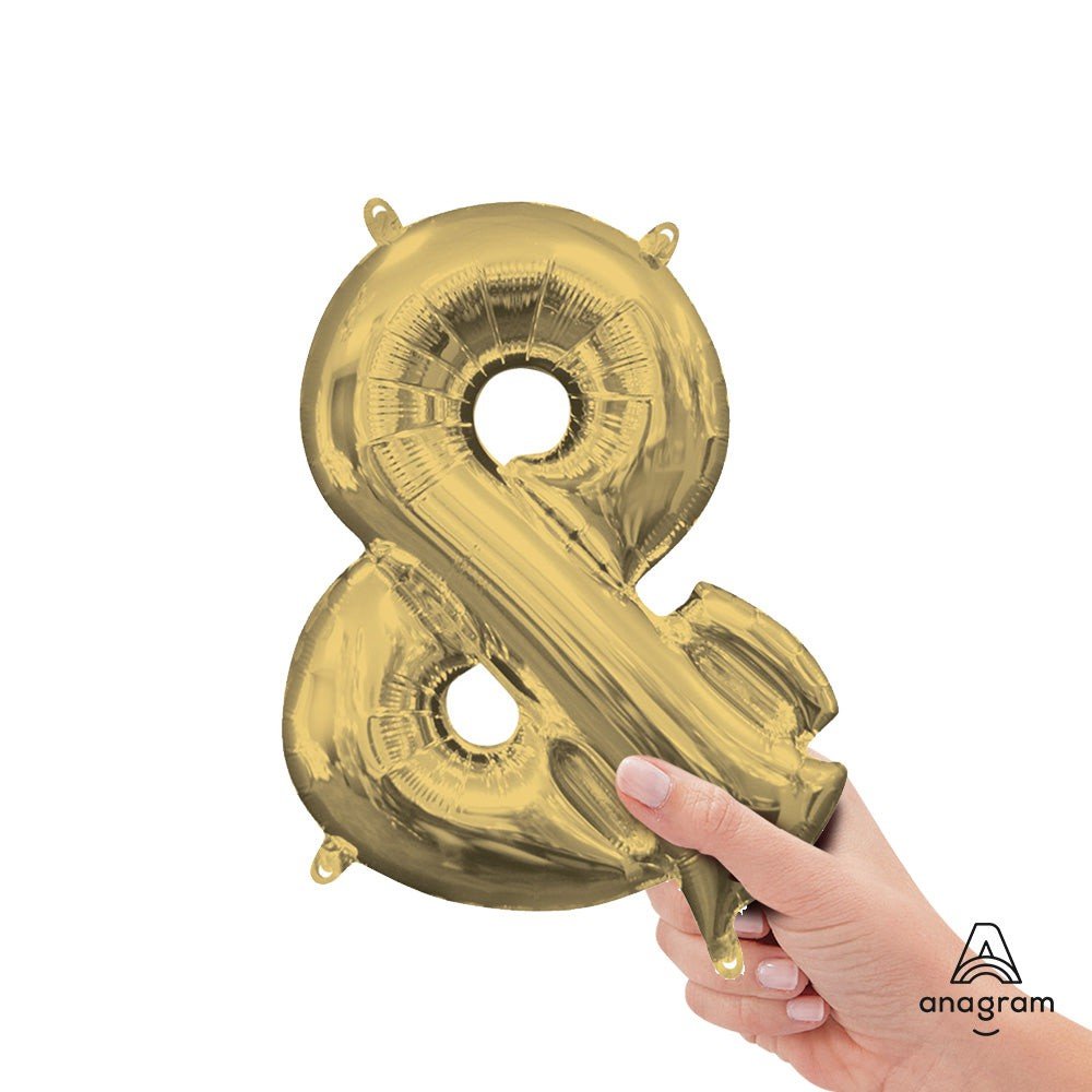 Foil Balloon Symbol & White Gold
