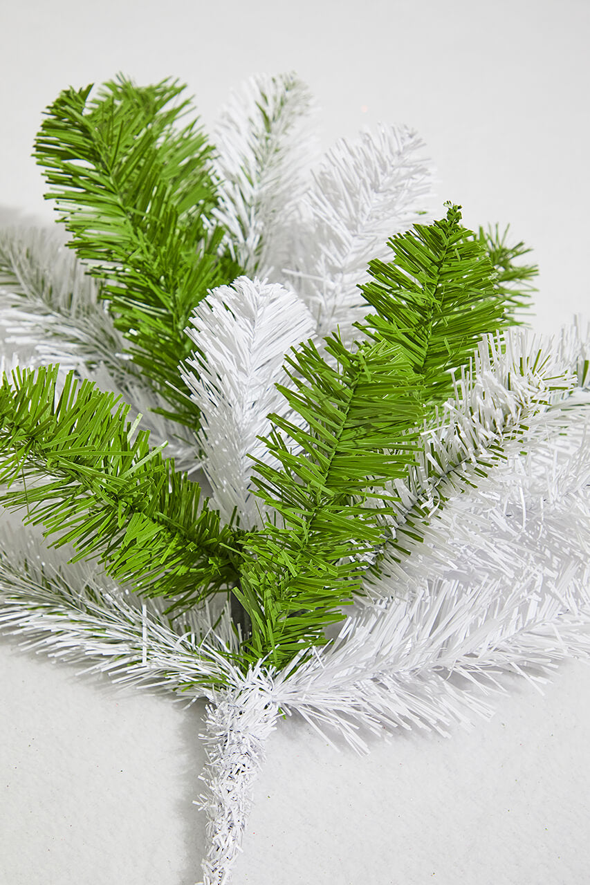 21" Caprico Green White PVC Spray