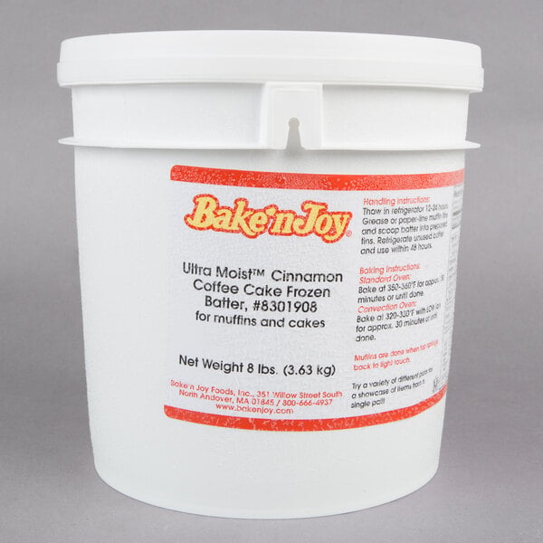 Bake'n Joy Ultra Moist 8 lb. Scoop and Bake Cinnamon Coffee Muffin Batter - 2/Case