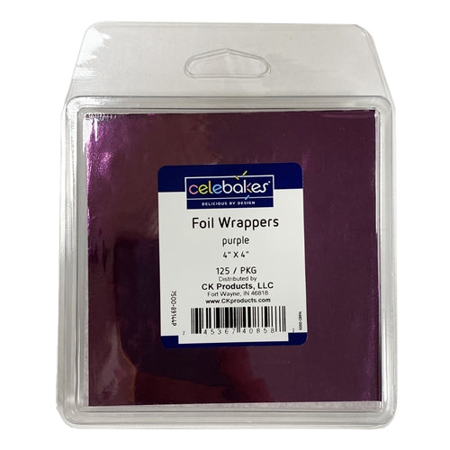Purple Foil Wrapper - 4x4 - 125 Count