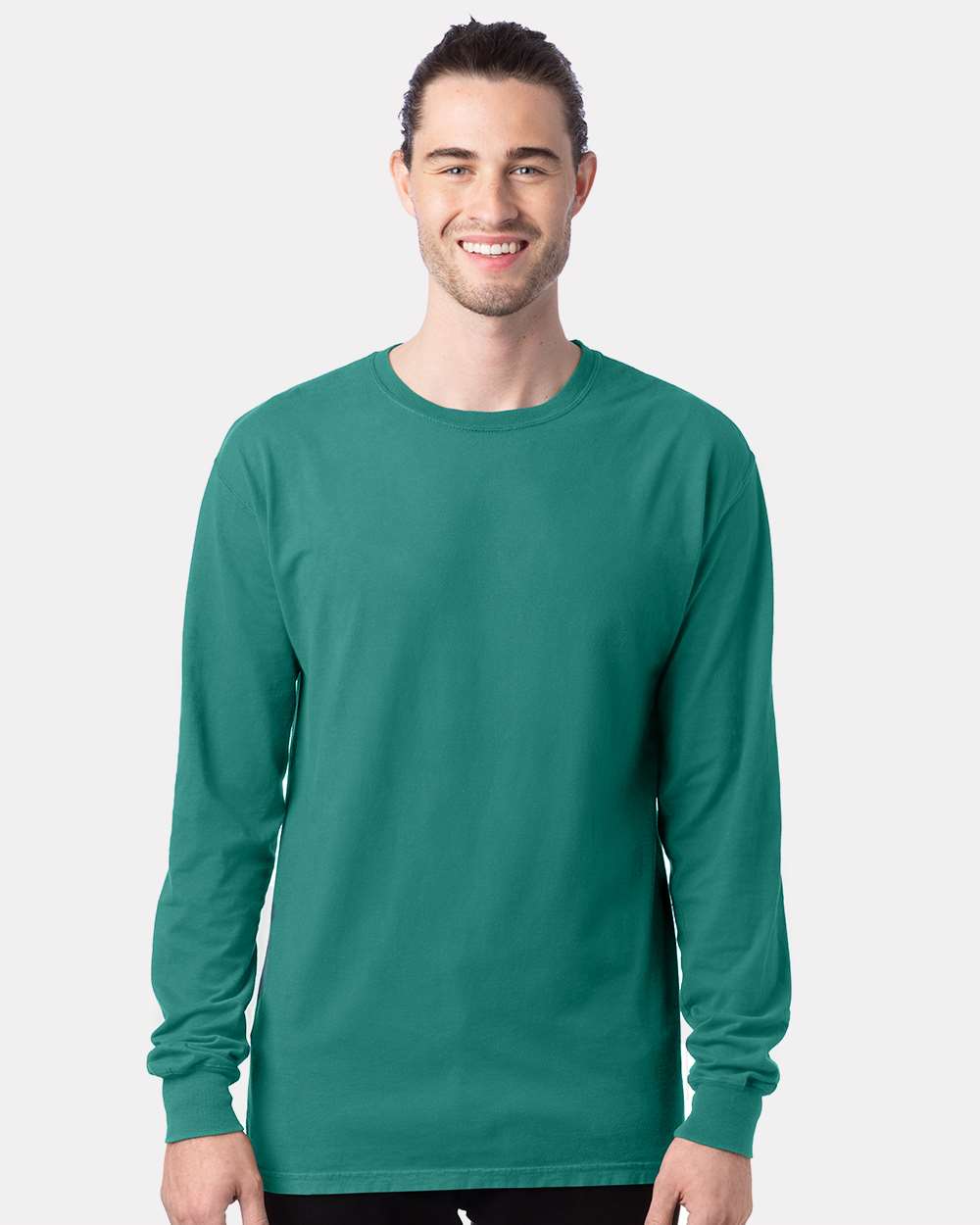ComfortWash by Hanes® Garment-Dyed Long Sleeve Crewneck T-Shirt