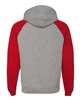 JERZEES® Nublend Colorblocked Long Sleeve Raglan Hooded Sweatshirt